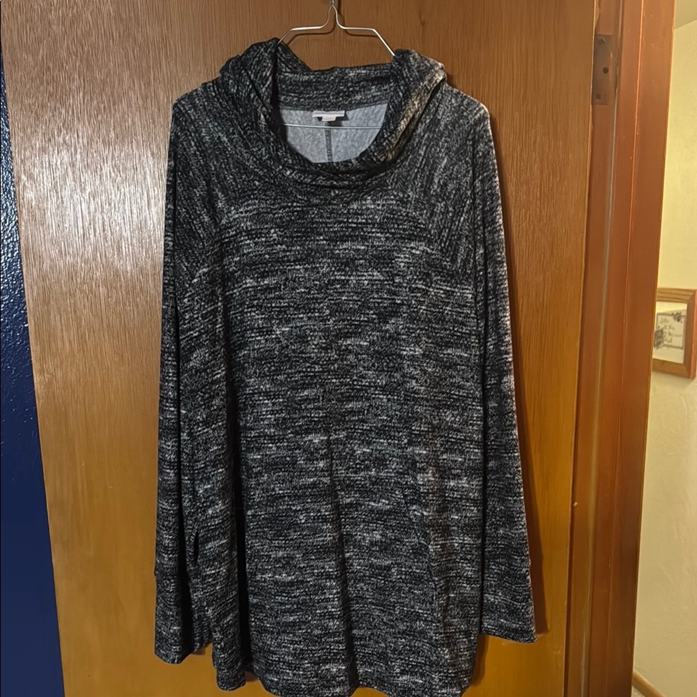 LuLaRoe Charcoal Cowl Neck Sweater